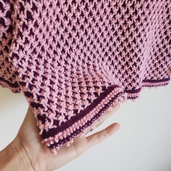 1960s Vintage Chenille Pullover Sweater Loubella Of California Extendable - Picture 7 of 8